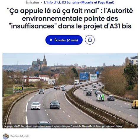 Terville en danger : le projet A31bis concentre la pollution sans regard pour les habitants